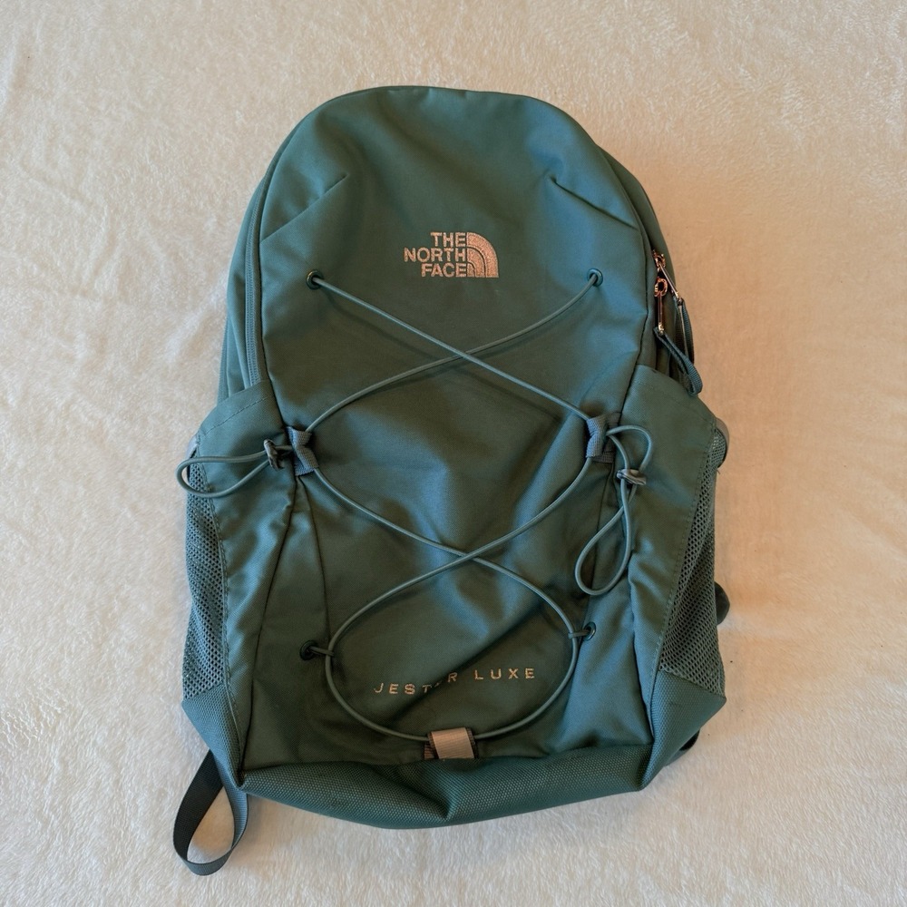 The North Face Jester Luxe Backpack Sage /Metallic Rose Gold